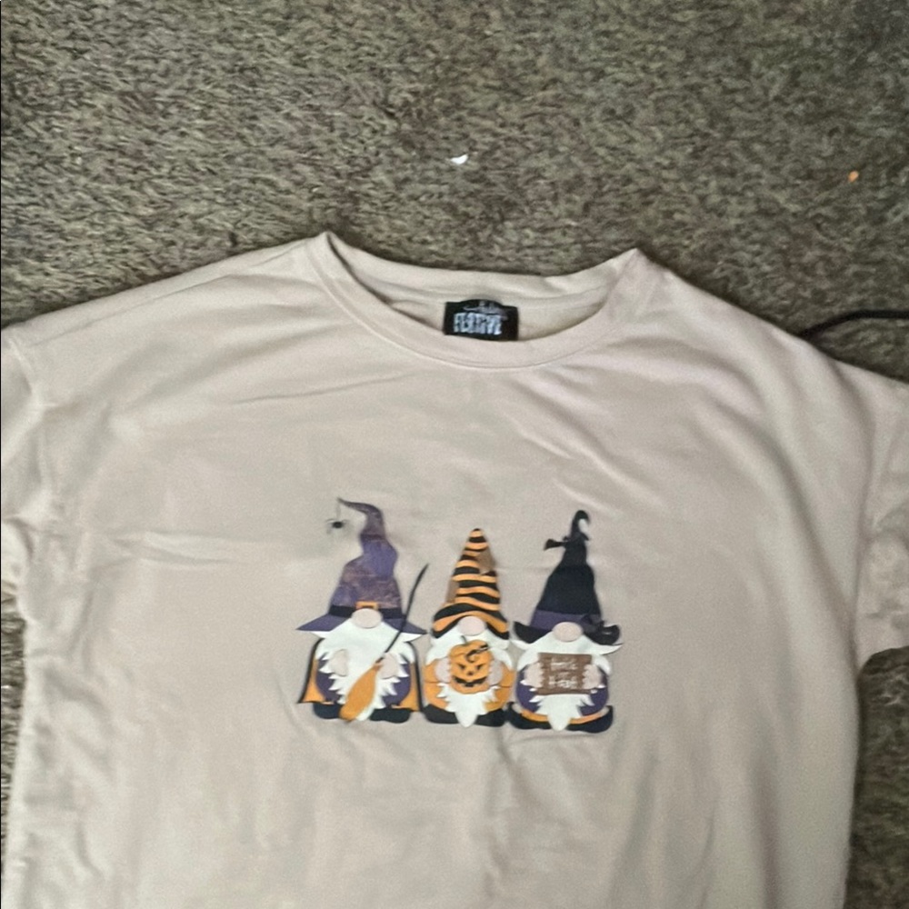Kids Beige Gnome Graphic Tee